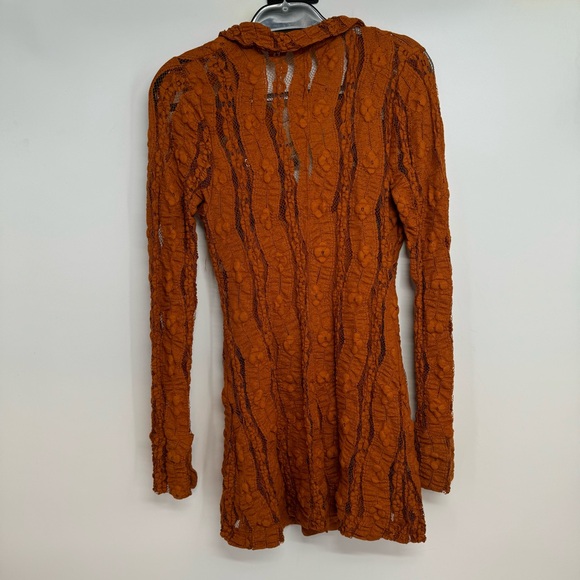 NWT Free People's shayla lace mini dress size S Pumpkin $ 158 - Picture 8 of 16